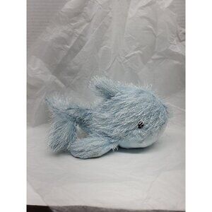 Ganz Webkinz Blue Whale Plush HM356 Fuzzy Stringy Retired Clean NO CODE